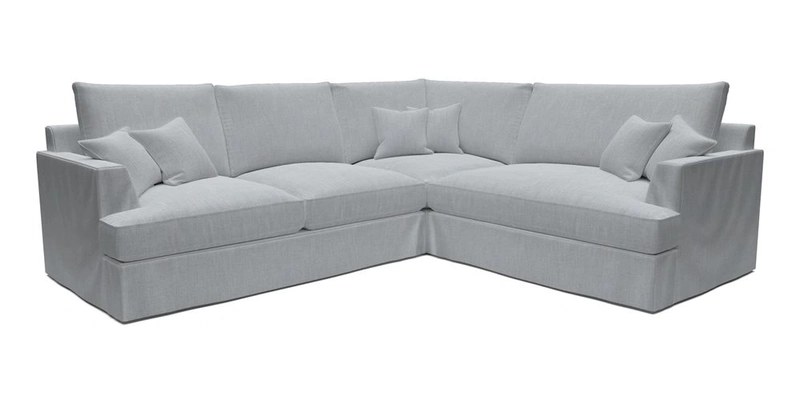 Slingsby Medium Fitted Cover Corner Unit LHF in Two Tone Plain Biscuit.  Loose cover version available