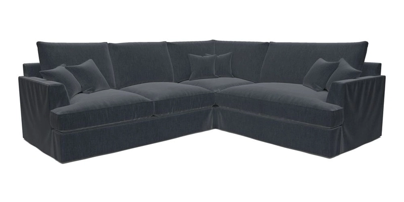 Slingsby Medium Fitted Cover Corner Unit LHF in Two Tone Plain Biscuit.  Loose cover version available