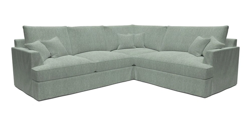 Slingsby Medium Fitted Cover Corner Unit LHF in Two Tone Plain Biscuit.  Loose cover version available