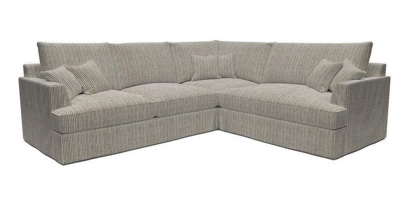 Slingsby Medium Fitted Cover Corner Unit LHF in Two Tone Plain Biscuit.  Loose cover version available