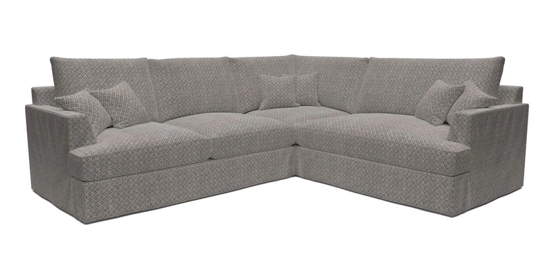 Slingsby Medium Fitted Cover Corner Unit LHF in Two Tone Plain Biscuit.  Loose cover version available