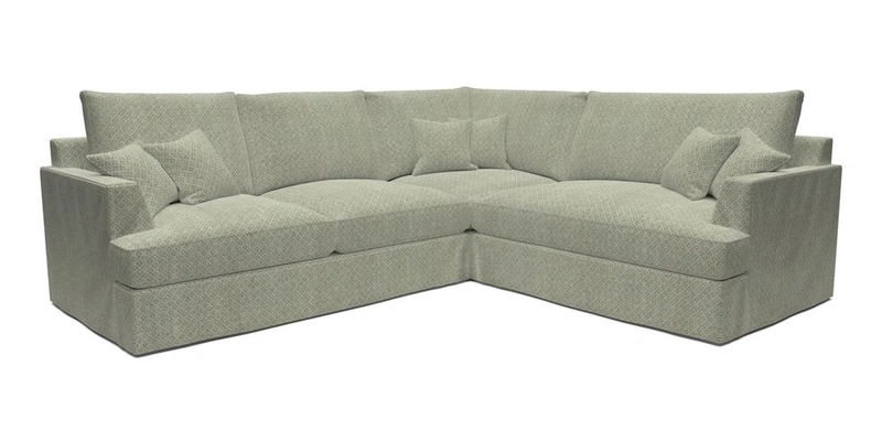 Slingsby Medium Fitted Cover Corner Unit LHF in Two Tone Plain Biscuit.  Loose cover version available