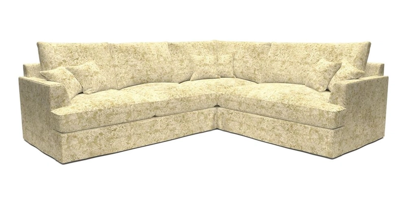 Slingsby Medium Fitted Cover Corner Unit LHF in Two Tone Plain Biscuit.  Loose cover version available