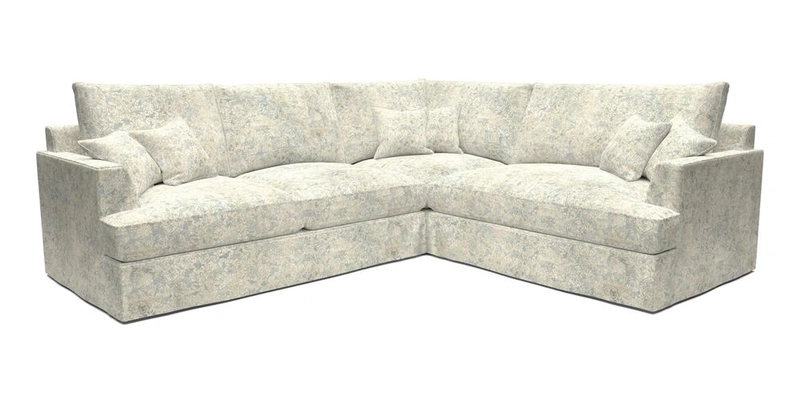 Slingsby Medium Fitted Cover Corner Unit LHF in Two Tone Plain Biscuit.  Loose cover version available