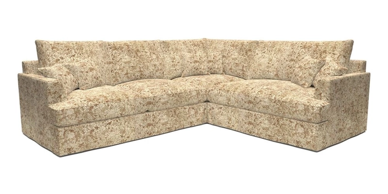 Slingsby Medium Fitted Cover Corner Unit LHF in Two Tone Plain Biscuit.  Loose cover version available