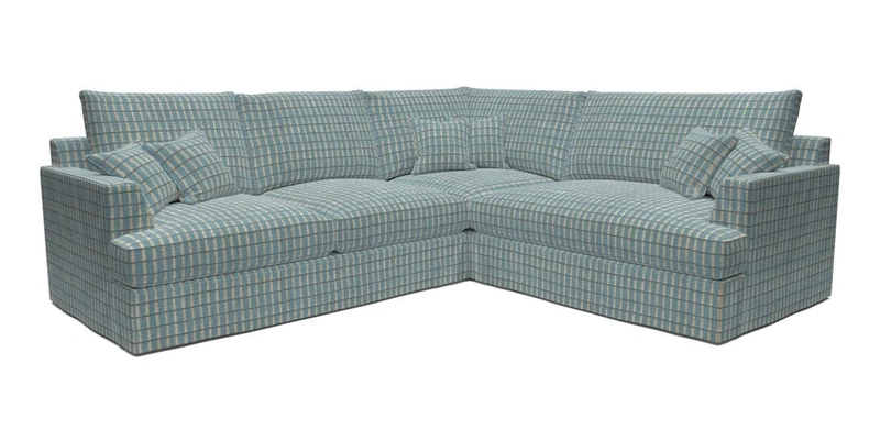 Slingsby Medium Fitted Cover Corner Unit LHF in Two Tone Plain Biscuit.  Loose cover version available