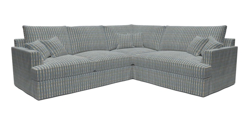 Slingsby Medium Fitted Cover Corner Unit LHF in Two Tone Plain Biscuit.  Loose cover version available