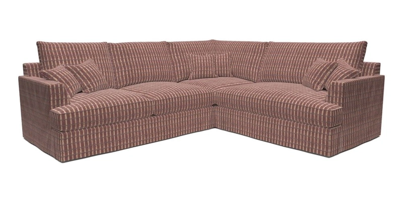 Slingsby Medium Fitted Cover Corner Unit LHF in Two Tone Plain Biscuit.  Loose cover version available