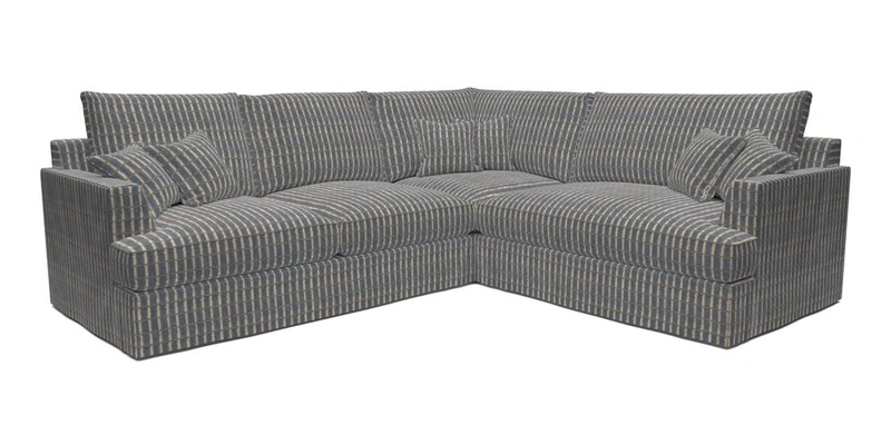 Slingsby Medium Fitted Cover Corner Unit LHF in Two Tone Plain Biscuit.  Loose cover version available