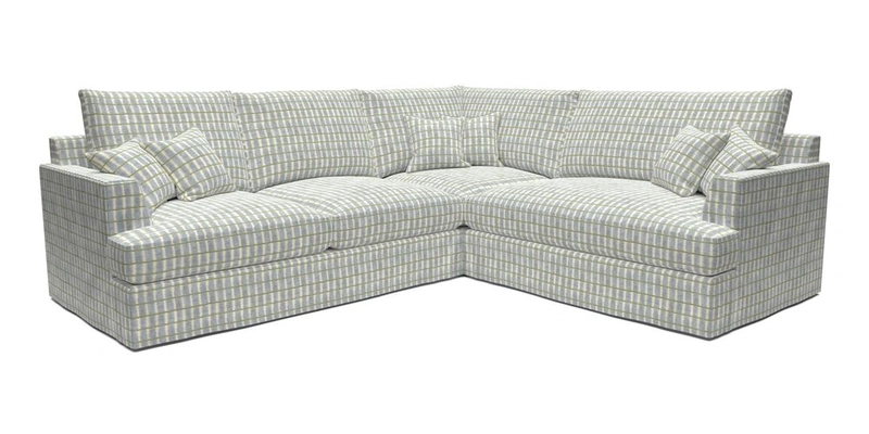 Slingsby Medium Fitted Cover Corner Unit LHF in Two Tone Plain Biscuit.  Loose cover version available