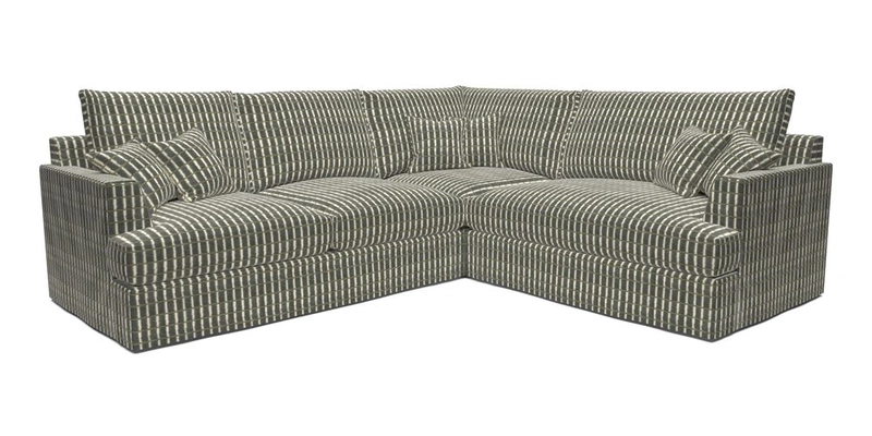 Slingsby Medium Fitted Cover Corner Unit LHF in Two Tone Plain Biscuit.  Loose cover version available