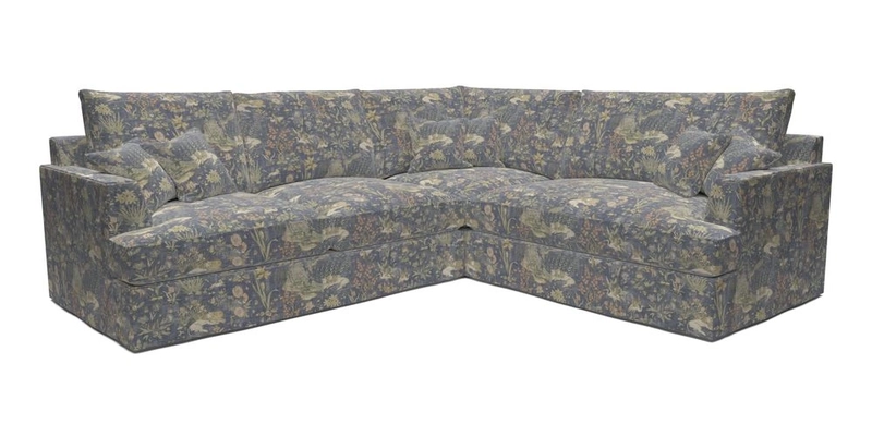 Slingsby Medium Fitted Cover Corner Unit LHF in Two Tone Plain Biscuit.  Loose cover version available