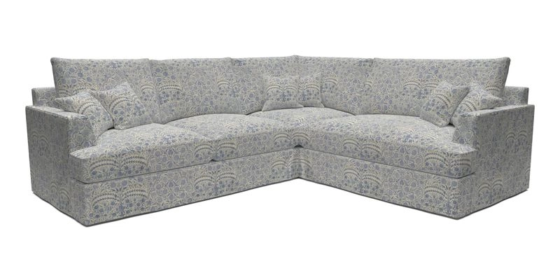 Slingsby Medium Fitted Cover Corner Unit LHF in Two Tone Plain Biscuit.  Loose cover version available