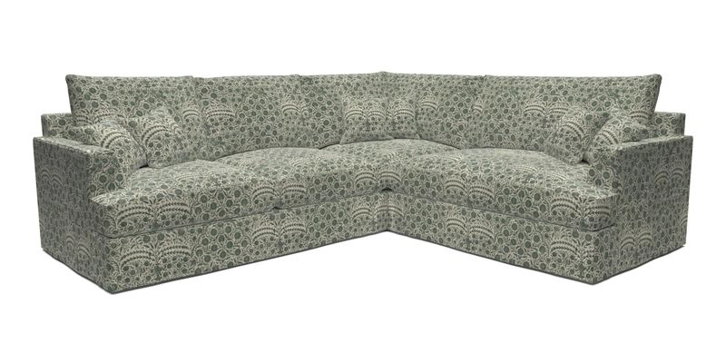 Slingsby Medium Fitted Cover Corner Unit LHF in Two Tone Plain Biscuit.  Loose cover version available