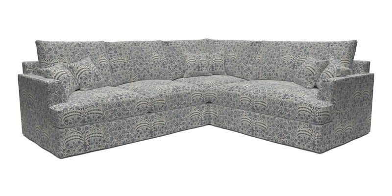 Slingsby Medium Fitted Cover Corner Unit LHF in Two Tone Plain Biscuit.  Loose cover version available