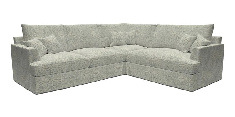 Slingsby Medium Fitted Cover Corner Unit LHF in Two Tone Plain Biscuit.  Loose cover version available