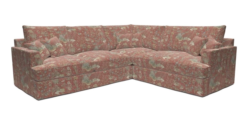 Slingsby Medium Fitted Cover Corner Unit LHF in Two Tone Plain Biscuit.  Loose cover version available