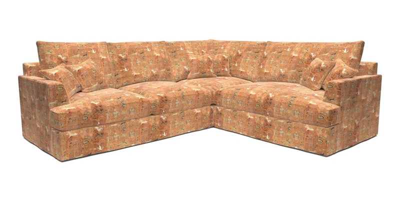 Slingsby Medium Fitted Cover Corner Unit LHF in Two Tone Plain Biscuit.  Loose cover version available