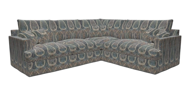 Slingsby Medium Fitted Cover Corner Unit LHF in Two Tone Plain Biscuit.  Loose cover version available