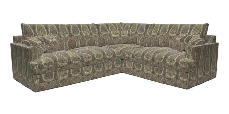 Slingsby Medium Fitted Cover Corner Unit LHF in Two Tone Plain Biscuit.  Loose cover version available