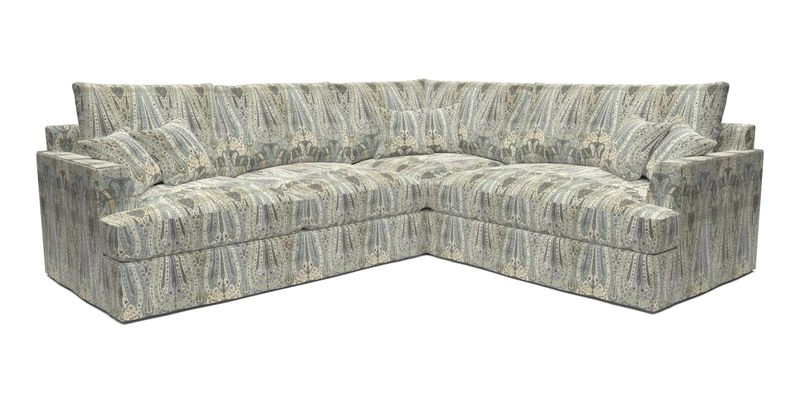 Slingsby Medium Fitted Cover Corner Unit LHF in Two Tone Plain Biscuit.  Loose cover version available