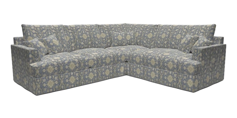 Slingsby Medium Fitted Cover Corner Unit LHF in Two Tone Plain Biscuit.  Loose cover version available