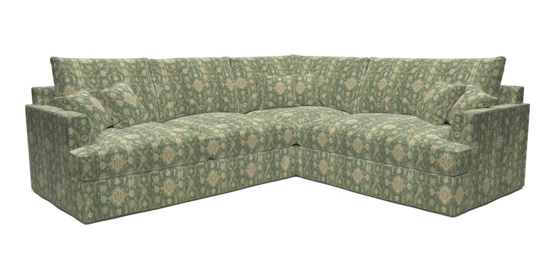 Slingsby Medium Fitted Cover Corner Unit LHF in Two Tone Plain Biscuit.  Loose cover version available