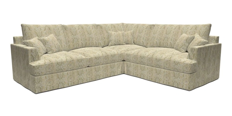 Slingsby Medium Fitted Cover Corner Unit LHF in Two Tone Plain Biscuit.  Loose cover version available