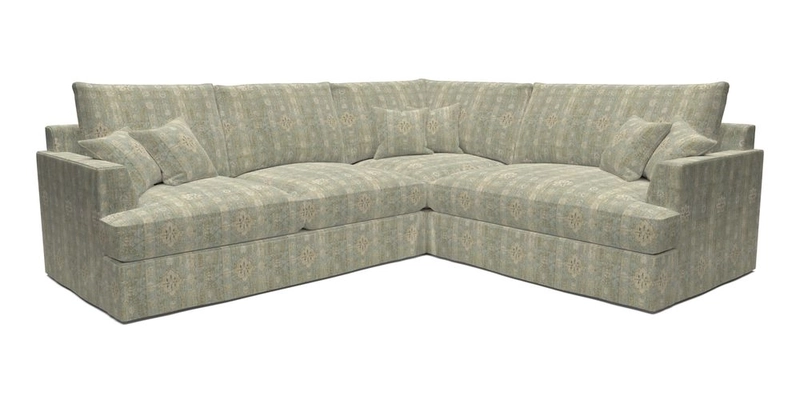 Slingsby Medium Fitted Cover Corner Unit LHF in Two Tone Plain Biscuit.  Loose cover version available