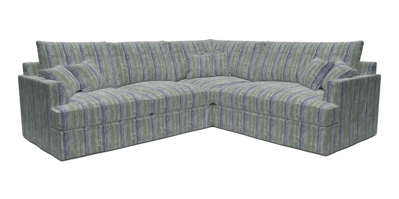 Slingsby Medium Fitted Cover Corner Unit LHF in Two Tone Plain Biscuit.  Loose cover version available