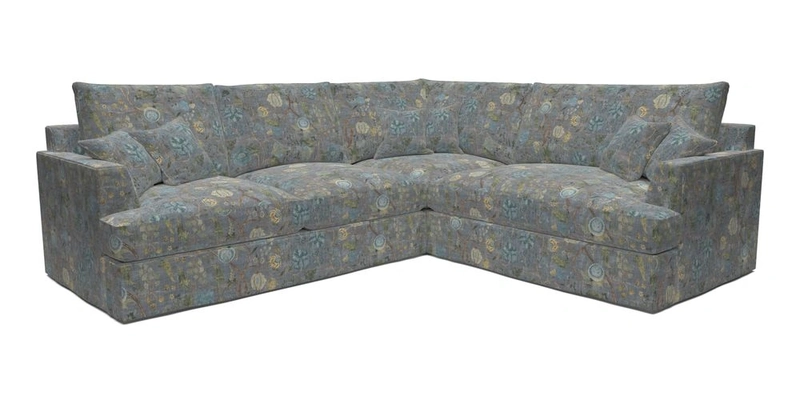 Slingsby Medium Fitted Cover Corner Unit LHF in Two Tone Plain Biscuit.  Loose cover version available