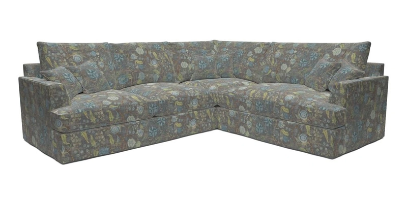 Slingsby Medium Fitted Cover Corner Unit LHF in Two Tone Plain Biscuit.  Loose cover version available