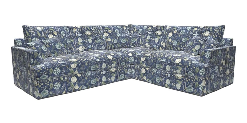 Slingsby Medium Fitted Cover Corner Unit LHF in Two Tone Plain Biscuit.  Loose cover version available