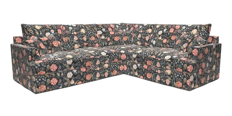 Slingsby Medium Fitted Cover Corner Unit LHF in Two Tone Plain Biscuit.  Loose cover version available