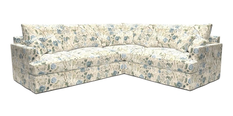 Slingsby Medium Fitted Cover Corner Unit LHF in Two Tone Plain Biscuit.  Loose cover version available