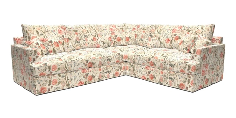 Slingsby Medium Fitted Cover Corner Unit LHF in Two Tone Plain Biscuit.  Loose cover version available