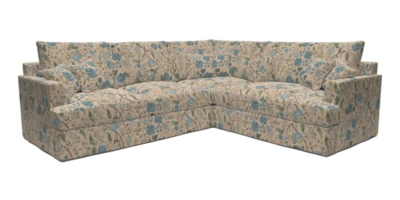 Slingsby Medium Fitted Cover Corner Unit LHF in Two Tone Plain Biscuit.  Loose cover version available