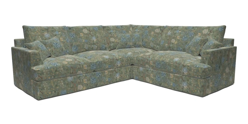 Slingsby Medium Fitted Cover Corner Unit LHF in Two Tone Plain Biscuit.  Loose cover version available