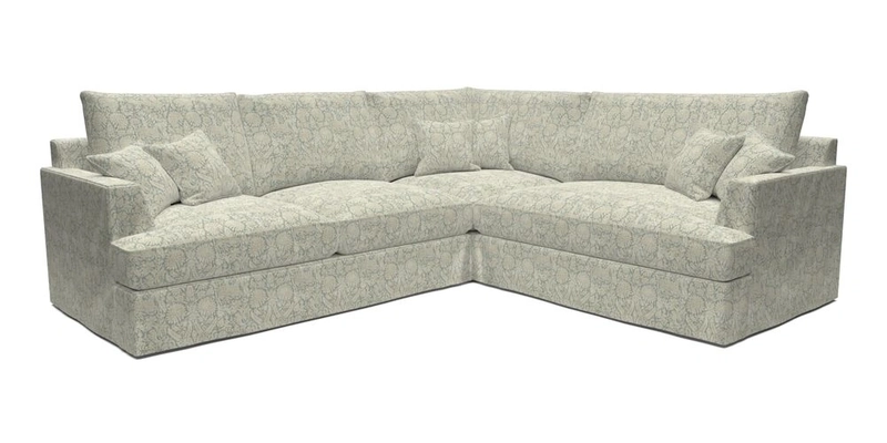 Slingsby Medium Fitted Cover Corner Unit LHF in Two Tone Plain Biscuit.  Loose cover version available