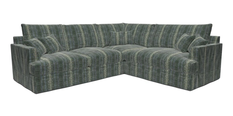 Slingsby Medium Fitted Cover Corner Unit LHF in Two Tone Plain Biscuit.  Loose cover version available