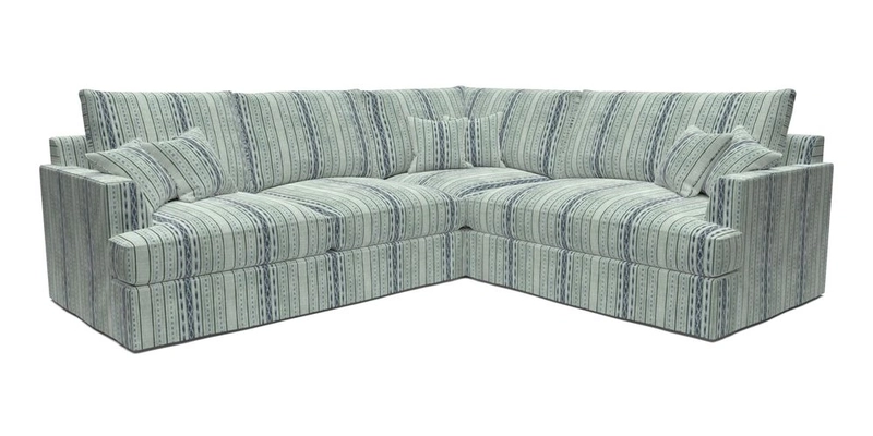 Slingsby Medium Fitted Cover Corner Unit LHF in Two Tone Plain Biscuit.  Loose cover version available