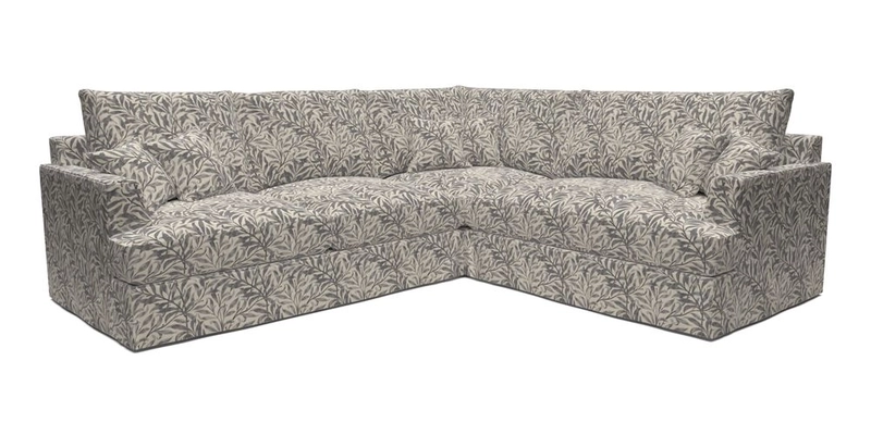 Slingsby Medium Fitted Cover Corner Unit LHF in Two Tone Plain Biscuit.  Loose cover version available