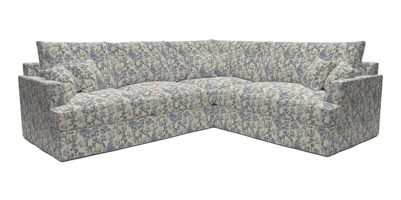 Slingsby Medium Fitted Cover Corner Unit LHF in Two Tone Plain Biscuit.  Loose cover version available