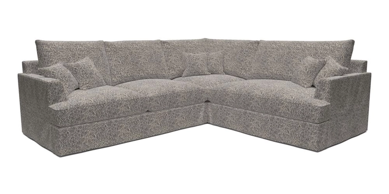 Slingsby Medium Fitted Cover Corner Unit LHF in Two Tone Plain Biscuit.  Loose cover version available