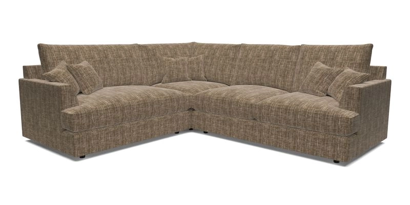 Slingsby Medium Fitted Cover Corner Unit RHF in Two Tone Plain Biscuit