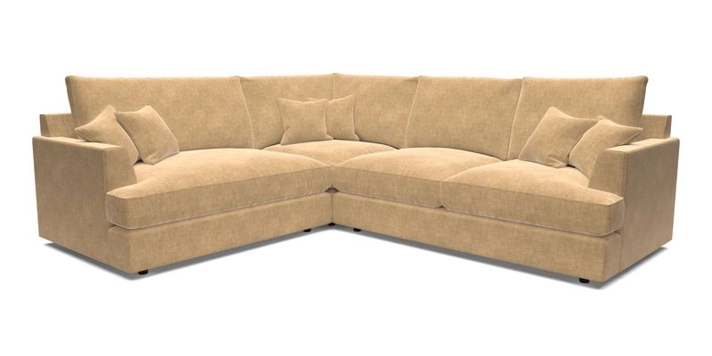 Slingsby Medium Fitted Cover Corner Unit RHF in Two Tone Plain Biscuit