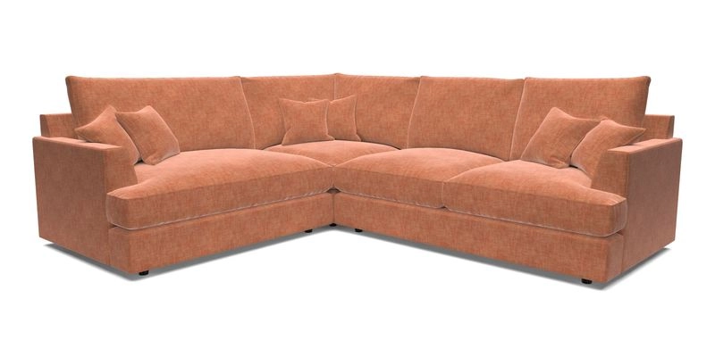 Slingsby Medium Fitted Cover Corner Unit RHF in Two Tone Plain Biscuit