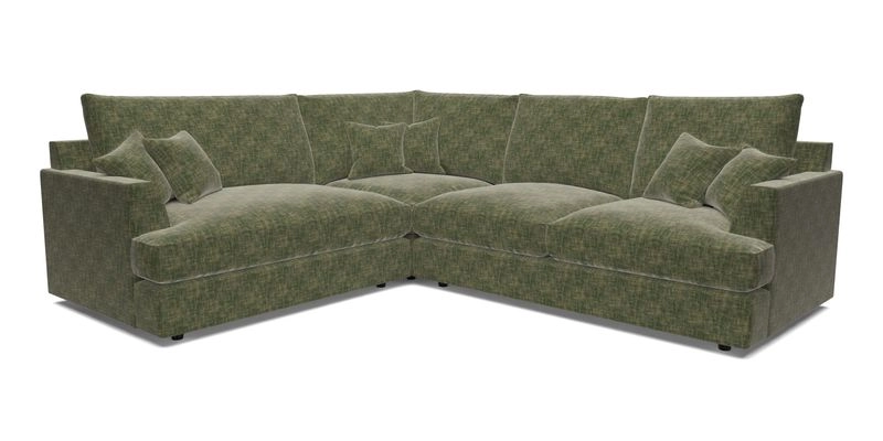 Slingsby Medium Fitted Cover Corner Unit RHF in Two Tone Plain Biscuit