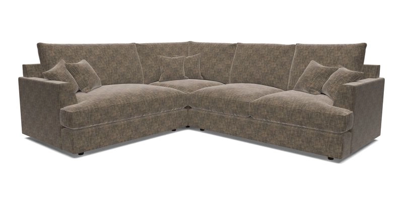Slingsby Medium Fitted Cover Corner Unit RHF in Two Tone Plain Biscuit