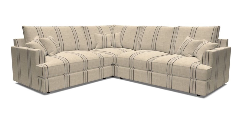 Slingsby Medium Fitted Cover Corner Unit RHF in Two Tone Plain Biscuit